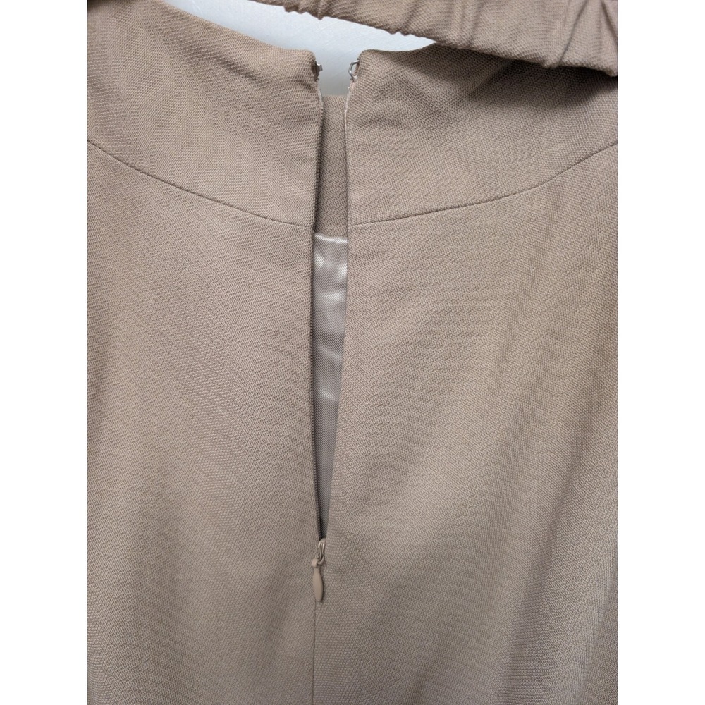 Vintage Class Roberto Cavalli Beige Pleated Belted Skirt Knee Length Wool Blend - Picture 8 of 8